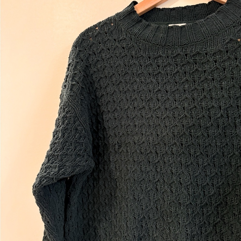 A New Day Green Cable Knit Long Sleeved Sweater Green Small - Picture 6 of 7